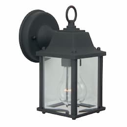 9W LED Coach Outdoor Wall Sconce, Non-Dim, 3000K, Textured Black