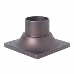 Post Adapter Base for 3-in Post Tops, Oiled Bronze