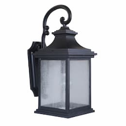 Medium Gentry Outdoor Wall Sconce w/o Bulb, 1 Light, E26, Midnight