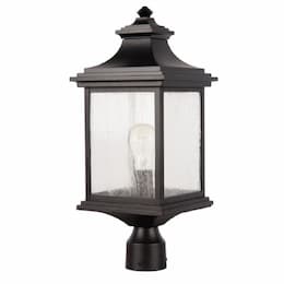 Gentry Outdoor Post Mount w/o Bulb, 1 Light, E26, Midnight