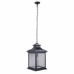 Large Gentry Outdoor Pendant Light w/o Bulb, 1 Light, E26, Midnight