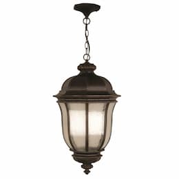 Harper Outdoor Pendant Fixture w/o Bulb, 3 Light, E12, Peruvian Bronze