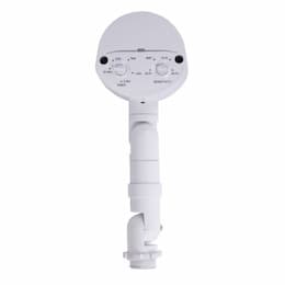 Motion Sensor for Flood Light, 180 Degree Swivel, White