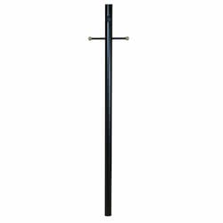 84-in Smooth Direct Burial Post for Post Mounts w/ Photocell, Black