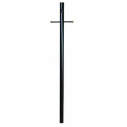 84-in Smooth Direct Burial Post for Post Mounts w/ Photocell, Black