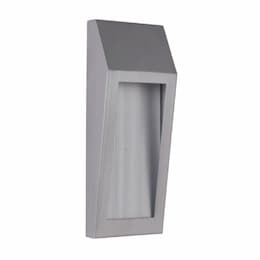 8W LED Small Wedge Outdoor Wall Sconce, Dim, 160 lm, 3000K, Aluminum