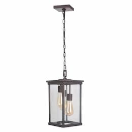 Large Riviera Outdoor Pendant Light w/o Bulb, 3 Light, Oiled Bronze