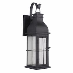 10W LED Medium Vincent Outdoor Wall Sconce, Non-Dim, 3000K, Midnight