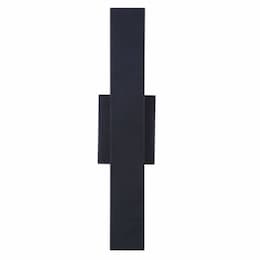 30W LED Rens Outdoor Wall Sconce, Dim, 1500lm, 3000K, Midnight