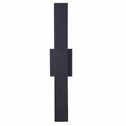 40W LED Rens Outdoor Wall Sconce, Dim, 2000lm, 3000K, Midnight