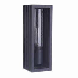 Small Carmel Outdoor Wall Sconce w/o Bulb, E26, Textured Black