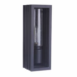 Large Carmel Outdoor Wall Sconce w/o Bulb, E26, Textured Black