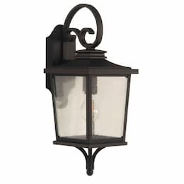 Small Tillman Outdoor Wall Sconce w/o Bulb, E26, Textured Black