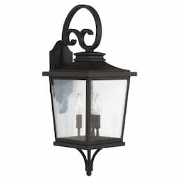 Medium Tillman Outdoor Wall Sconce w/o Bulb, E12, Textured Black