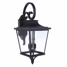 X-Large Tillman Outdoor Wall Sconce w/o Bulb, E12, Textured Black