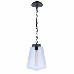 Large Laclede Outdoor Pendant Light w/o Bulb, 1 Light, E26, Midnight