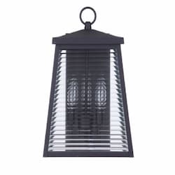 Medium Armstrong Outdoor Wall Sconce w/o Bulb, 3 Light, E12, Midnight