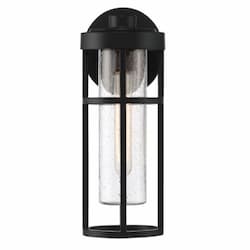 Small Encompass Outdoor Wall Sconce w/o Bulb, 1 Light, E26, Midnight