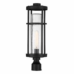 Encompass Outdoor Post Mount Fixture w/o Bulb, 1 Light, E26, Midnight