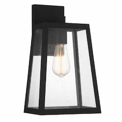 Large Dunn Outdoor Wall Sconce w/o Bulb, 1 Light, E26, Textured Black