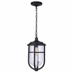 Voyage Outdoor Pendant Light Fixture w/o Bulb, 1 Light, E26, Midnight