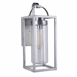 Medium Neo Outdoor Wall Sconce w/o Bulb, 1 Light, E26, Satin Aluminum