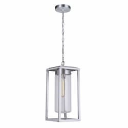 Neo Outdoor Pendant Light Fixture w/o Bulb, E26, Satin Aluminum