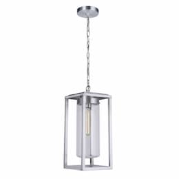 Neo Outdoor Pendant Light Fixture w/o Bulb, E26, Satin Aluminum