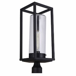 Neo Outdoor Post Mount Fixture w/o Bulb, 1 Light, E26, Midnight