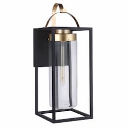 X-Large Neo Outdoor Wall Sconce w/o Bulb, 1 Light, E26, Midnight/Brass