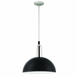 Medium Kahn Outdoor Pendant Light w/o Bulb, E26, Midnight/Aluminum