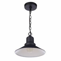 Large Singleton Outdoor Pendant Light w/o Bulb, 1 Light, E26, Midnight