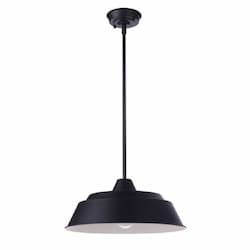 Small Landmark Outdoor Pendant Light w/o Bulb, 1 Light, E26, Midnight