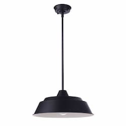 Large Landmark Outdoor Pendant Light w/o Bulb, 1 Light, E26, Midnight