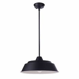 Large Landmark Outdoor Pendant Light w/o Bulb, 1 Light, E26, Midnight