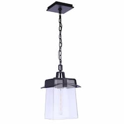 Smithy Outdoor Pendant Light w/o Bulb, 1 Light, E26, Aged Bronze