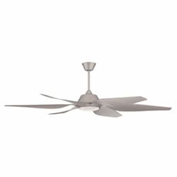 66-in 38W Zoom Ceiling Fan w/ Bulb, 6-Speed, 6-Blade, Titanium