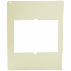 Com-Pak Twin Series 4" Wall Heater Metal Mount Adapter, Almond