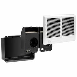 3000W Com-Pak Twin Wall Heater Complete Unit with Thermostat, White, 240V