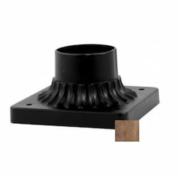 3-in x 5.6-in Pier Mount for Post Top Light, Bronze