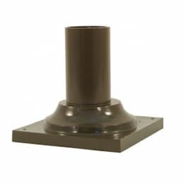 7.38-in x 7.5-in Pier Mount for Post Top Light, Large, Bronze