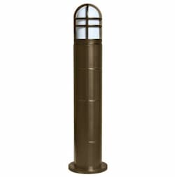 20W Round LED Bollard Pathway Light, 3000K, Bronze