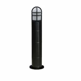 20W Round LED Bollard Pathway Light, 3000K, Black