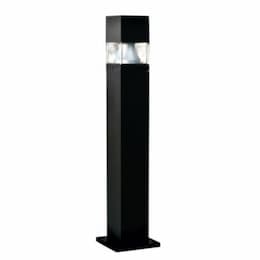 6W LED Square Fiberglass Bollard Light, 85-265V, RGBW Lamp, Bronze