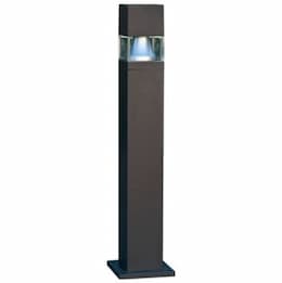 20W Square LED Bollard Pathway Light, 3000K, Bronze