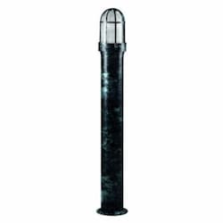 6W LED Open Cage Steel Bollard Light, E26, 120V, 3000K, Verde Green