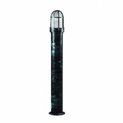 20W Slim Round LED Bollard Pathway Light, Steel, 3000K, Green