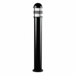 Open Cage Aluminum Bollard Light w/o Bulb, E26, 120V, Black