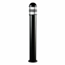 Open Cage Aluminum Bollard Light w/o Bulb, E26, 120V, Black