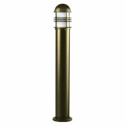 12W LED Open Cage Aluminum Bollard Light, G24, 120V-277V, 3000K, BZ